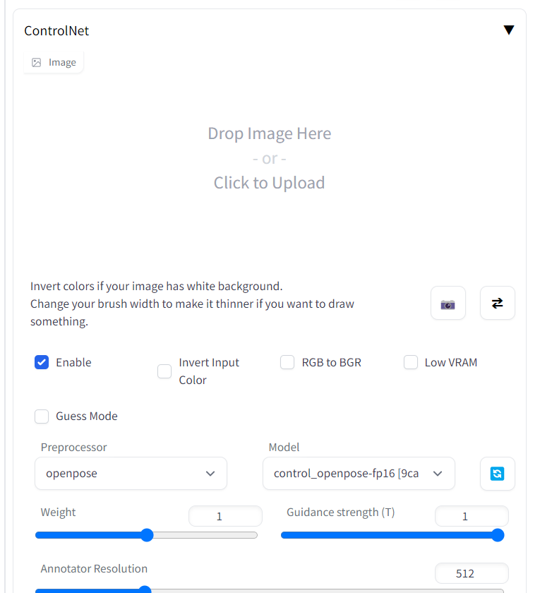 ControlNet extension