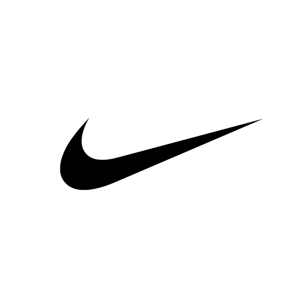 Logo of Nike swoosh, as an example of an abstract logo.